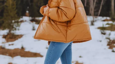 winter outfits oversized puffer jackets